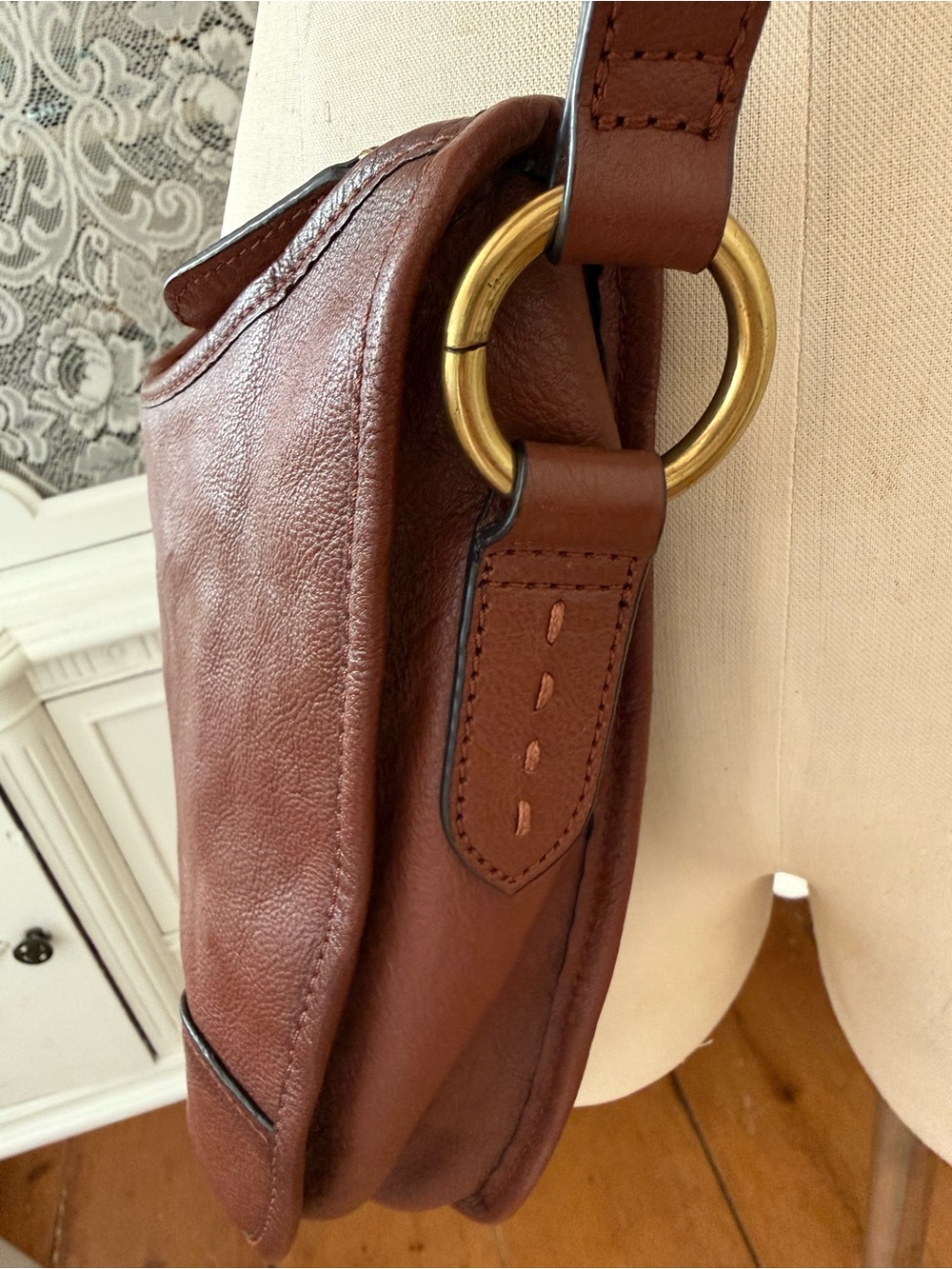 Frye Brown Leather Crossbody Bag - Picture 5 of 9
